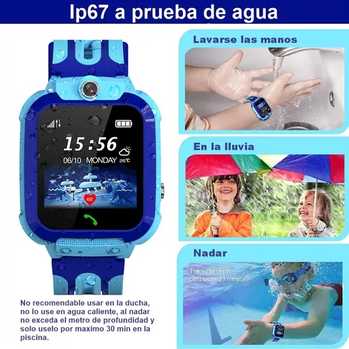 Reloj Inteligente Para Niños Gps Tracker Cámara Táctil Q12 Rosado