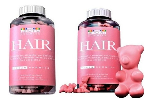 Hair Gummies Piel,cabello Y Uñas Saludables C/60 Unidades