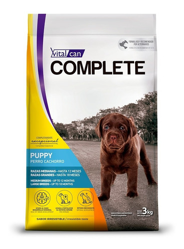 Vitalcan Complete Cachorro Med/gde X 20 Kg