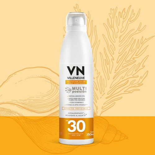 Villeneuve Protector Solar Aerosol Fps 30 Hipoalergenico
