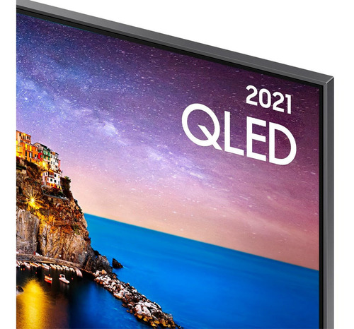 Imagem 3 de 5 de Smart Tv Samsung Qled 85 4k Wi-fi Tizen Comando De Voz