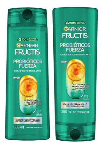 Garnier Fructis Probioticos 370ml Shampoo + Acondicionador