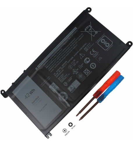 Bateria 11.4v 42wh Para Dell Wdx0r Inspiron 13 5368 5378 5379 7368 7378 14-7460 15 5565 5567 5568 5578 7560 7570 7579 75