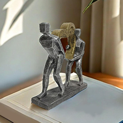 Estátua Peso Do Amor Decoração Peso Do Amor Para Sala De