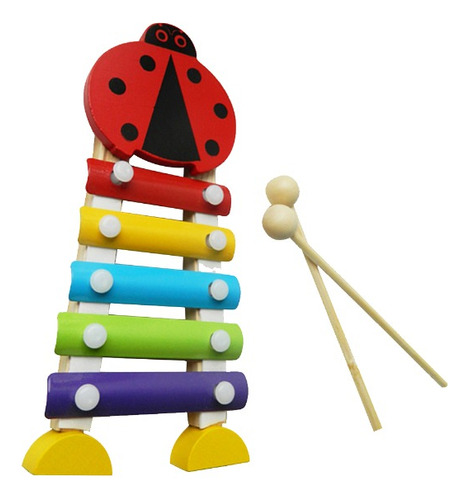 Instrumento Musical Xilofon Madera Infantil Didactico Animal