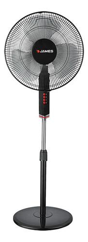 Ventilador de pie James VP 170 BK negro con 3 aspas, 400 mm de diámetro 220 V