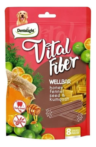 Snack Vegetariano Para Perros Vital Fiber 80gr - Lunastore