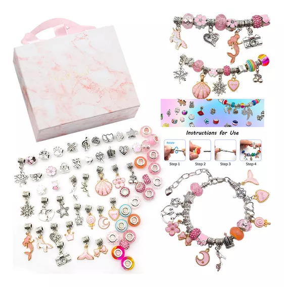 Kit De Cuentas Belug Multicolor Para Hacer Pulseras Collares Y