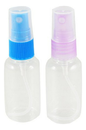 2 Pcs Botella Spray Plástico Azul Púrpura Vacía