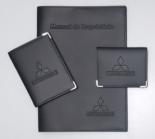 Imagem 3 de 10 de Mitsubishi Kit P. Manual+ Doc+ Cartão Couroeco Amigo Secreto