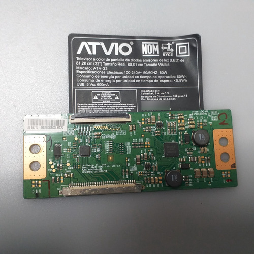 Tarjeta T-com Para Pantalla Atvio Atv-32