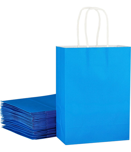 Paquete De 24 Bolsas Pequeñas Azules Para Recuerdos Fiesta