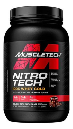 Proteina Nitrotech 100% Whey Gold Muscletech 2lb Chocolate