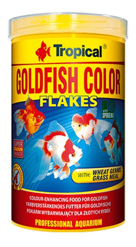Alimento Peces Hojuelas Tropical Goldfish Color 1000 Ml
