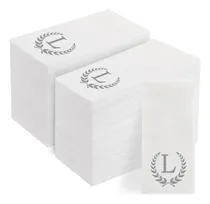 Comprar Servilletas Desechables Monograma Plateado - Letra L