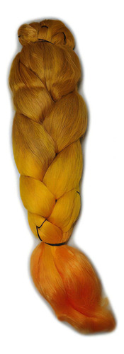 Cabelo Sintético Jumbão 399gr Para Tranças Box Amarelo Ombre