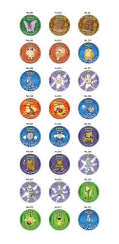 Imagen 7 de 7 de Taps Pokemon Coleccion Completa 151 Tazos + 9 Personajes