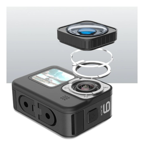 Max Lens Mod Para Gopro 9-10-11-12 - Telesin