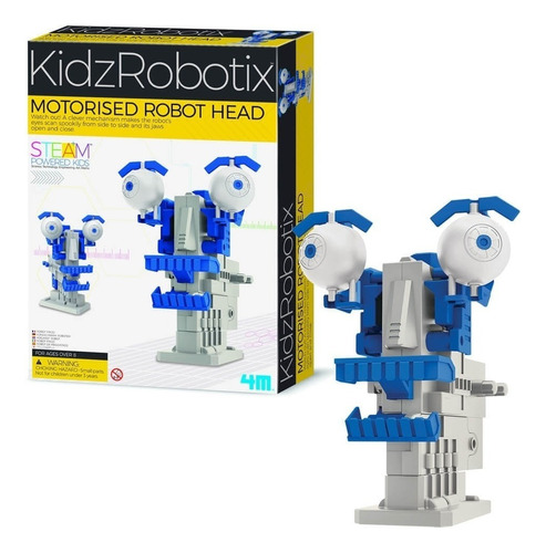 Cabeza De Robot Motorizada 4m Morised Robot Head Color Azul Y Gris