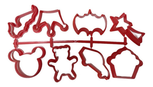 Imagen 2 de 3 de Cortantes Moldes P/ Cookies Galletitas X8 Batman Infantiles