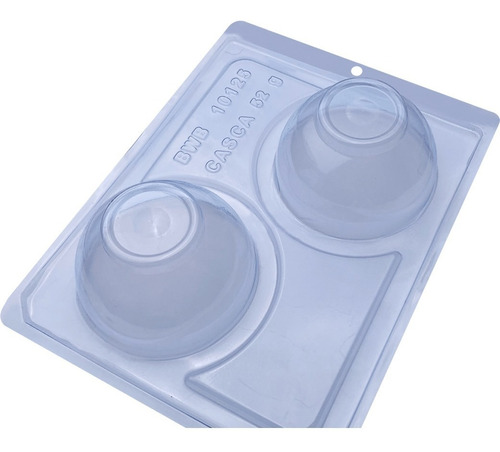 2 Moldes 3 Partes Bwb Cod 10125 Media Esfera Con Base 90mm