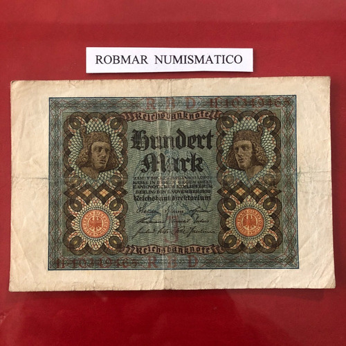 Robmar-billete De Alemania Clasificado  100 Marcos De 1920