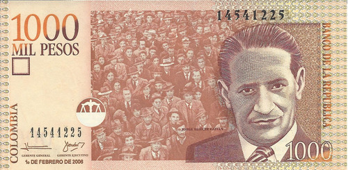 Colombia 1000 Pesos, 1 Febrero 2006