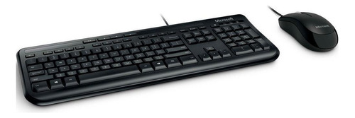 Kit Teclado Y Mouse Microsoft Wired Usb Con Cable En Español