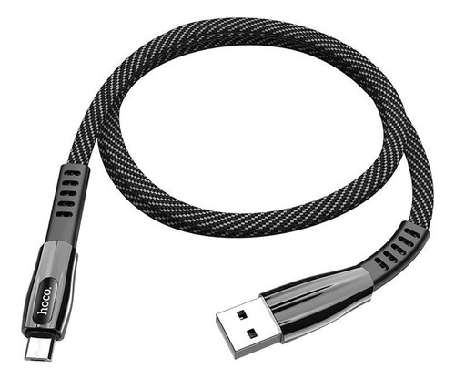 Cable Usb A Micro Usb V8 1.2m Hoco U70 Negro De Calidad