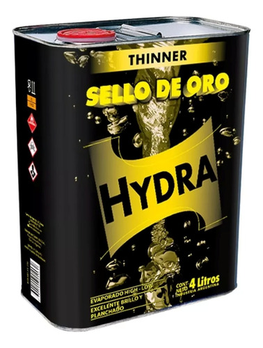 Thinner Sello De Oro Hydra 4 Lts 