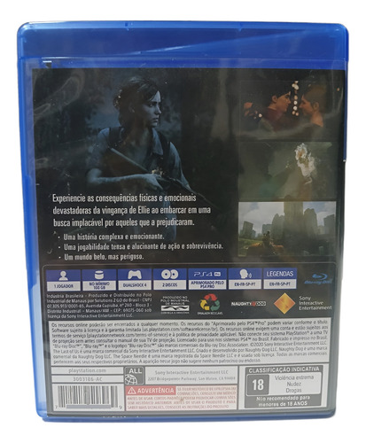 The Last Of Us Part 2 Mídia Física Ps4 (Usado)