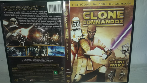 Dvd Filme Desenho Clone Commandos Star Wars (Usado)