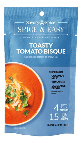 Bisque De Tomate Tostado Con Especias Saladas, Mezcla De Esp