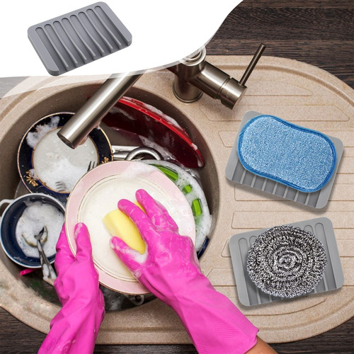 Jabonera Z Silicone Squares Home No Punch Port 3003
