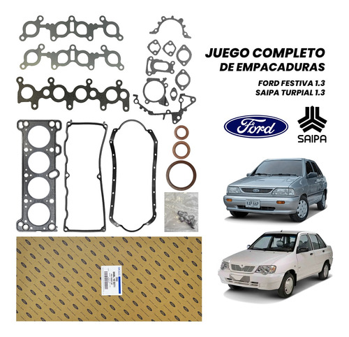 Juego De Empacaduras Ford Festiva Turpial 1.3