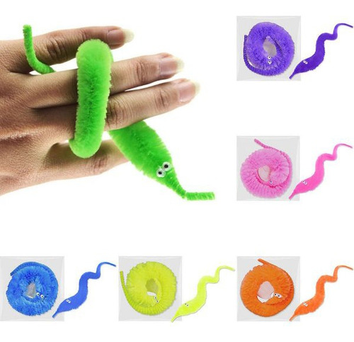 6 Pcs Gusano Mágico Muñeco Trepador Twisty Worm Magia Trucos