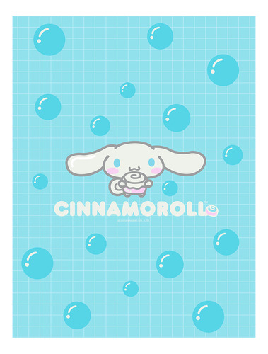 Poster Papel Fotografico Sanrio Cinnamoroll Burbujas 60x80