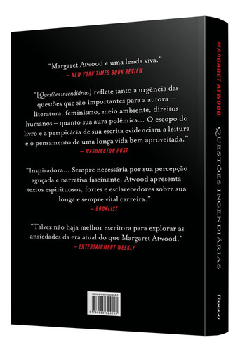 Questões Incendiárias: Ensaios E Outros Escritos De 2004 A 2021, De Atwood, Margaret. Na, Vol. 1. Editorial Editora Rocco, Capa Mole, Edição 1 Em Português, 2024