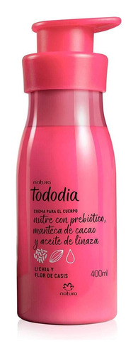 Crema Hidratante Tododia Lichia Y Flor De Casis Natura 400ml
