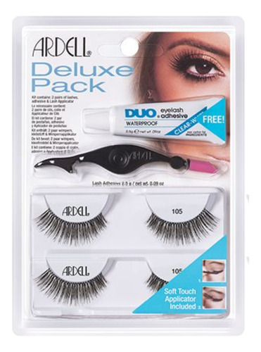 Ardell Deluxe Pack 105 Set 2 Pestañas Postizas + Aplicador