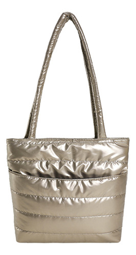 Bolso Acolchado Para Mujer, Casual, De Plumón, Estilo Hobo,