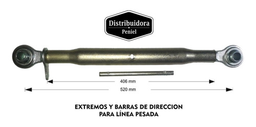Imagen 2 de 7 de Brazo 3 Puntos Categoria 2 / Largo 406 Mm. / Bola Ø 25,4 Mm.