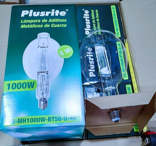 Foco De Aditivos Metálicos Plusrite 1000w E39 2pz