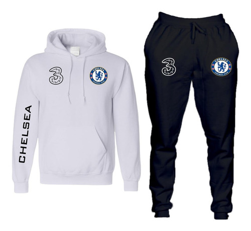 Conjunto Blusa De Frio + Calça Moletom Chelsea Futebol Time | Parcelamento  sem juros