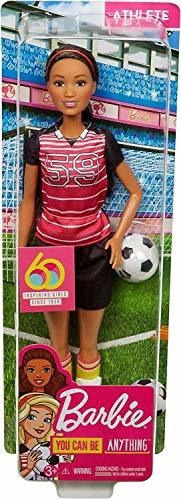 Barbie Carreras 60 Aniversario Muñeca De Jugador De Futbol