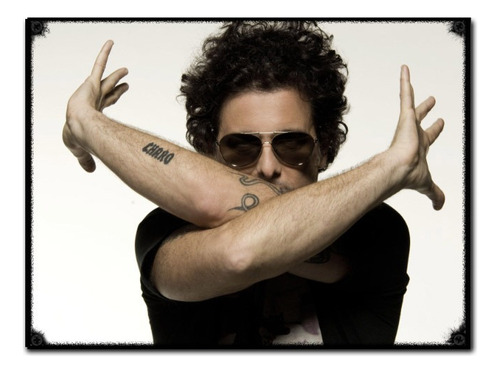 #938 - Cuadro Vintage - Andrés Calamaro Salmon Rock No Chapa