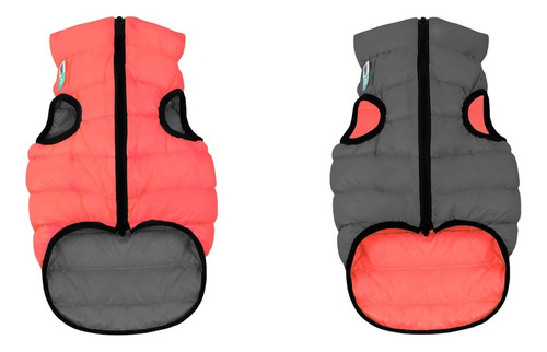 Airy Vest Chaqueta Reversible Para Perros Coral/gris M40