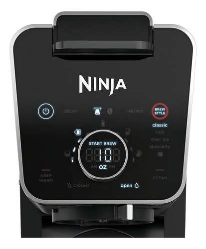 Cafetera Ninja Dualbrew Pro De 12 Tazas 4 Estilos Cfp300 Negro
