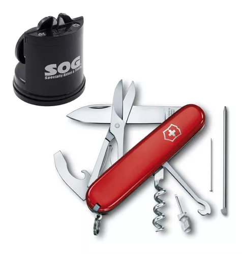 Cortaplumas Victorinox Compact 15 Funciones + Afilador Sog