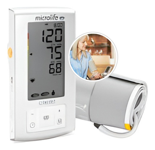 Tensiometro Digital De Brazo Microlife Bp A6 Detección Afib Color Blanco